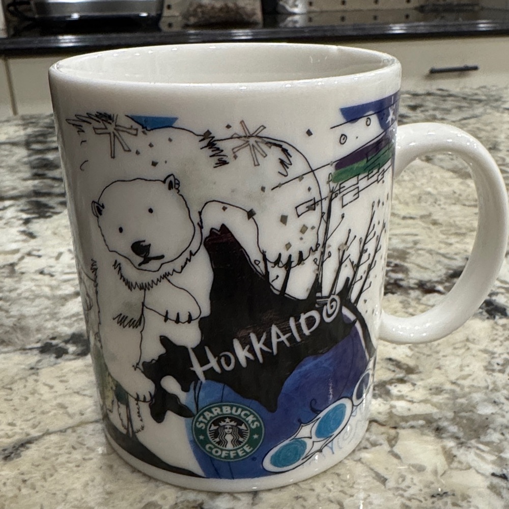 Starbucks Hokkaido Mug with Polar Bear and Blue Accents